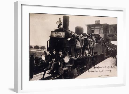 Rail Strike, Berlin 1910-null-Framed Photographic Print