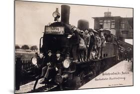 Rail Strike, Berlin 1910-null-Mounted Photographic Print