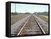 Rail Tracks Near Austin, Texas, USA-David Lomax-Framed Stretched Canvas