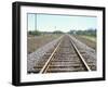 Rail Tracks Near Austin, Texas, USA-David Lomax-Framed Photographic Print