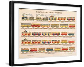 Rail Travel in 1845 (Detail)-null-Framed Giclee Print