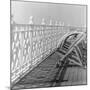 Railing at Brighton Pier with Sun Lounge, East Sussex-John Gay-Mounted Giclee Print