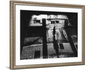 Railings Shadows-null-Framed Photographic Print