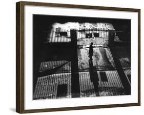 Railings Shadows-null-Framed Photographic Print