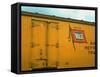 Railroad Box Car Showing the Flag Logo of the Wabash Railroad-Walker Evans-Framed Stretched Canvas