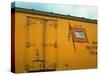 Railroad Box Car Showing the Flag Logo of the Wabash Railroad-Walker Evans-Stretched Canvas