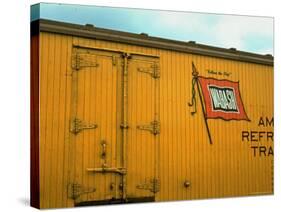 Railroad Box Car Showing the Flag Logo of the Wabash Railroad-Walker Evans-Stretched Canvas