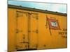 Railroad Box Car Showing the Flag Logo of the Wabash Railroad-Walker Evans-Mounted Photographic Print
