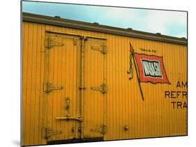 Railroad Box Car Showing the Flag Logo of the Wabash Railroad-Walker Evans-Mounted Photographic Print