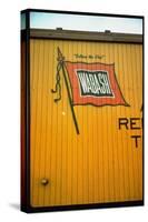 Railroad Box Car Showing the Flag Logo of the Wabash Railroad-Walker Evans-Stretched Canvas