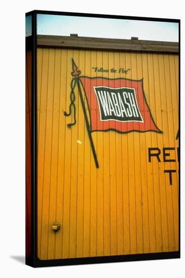 Railroad Box Car Showing the Flag Logo of the Wabash Railroad-Walker Evans-Stretched Canvas