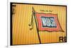 Railroad Box Car Showing the Flag Logo of the Wabash Railroad-Walker Evans-Framed Photographic Print