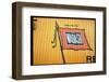 Railroad Box Car Showing the Flag Logo of the Wabash Railroad-Walker Evans-Framed Photographic Print