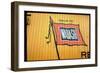 Railroad Box Car Showing the Flag Logo of the Wabash Railroad-Walker Evans-Framed Photographic Print