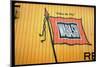 Railroad Box Car Showing the Flag Logo of the Wabash Railroad-Walker Evans-Mounted Photographic Print