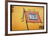 Railroad Box Car Showing the Flag Logo of the Wabash Railroad-Walker Evans-Framed Photographic Print