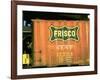 Railroad Box Car Showing the Logo of the Frisco Railroad-Walker Evans-Framed Photographic Print