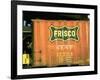 Railroad Box Car Showing the Logo of the Frisco Railroad-Walker Evans-Framed Photographic Print