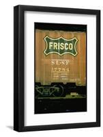 Railroad Box Car Showing the Logo of the Frisco Railroad-Walker Evans-Framed Photographic Print