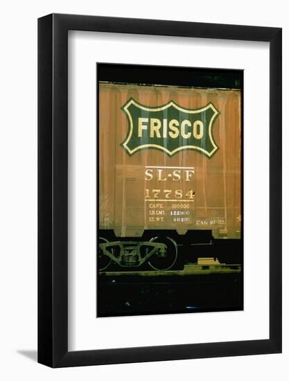 Railroad Box Car Showing the Logo of the Frisco Railroad-Walker Evans-Framed Photographic Print