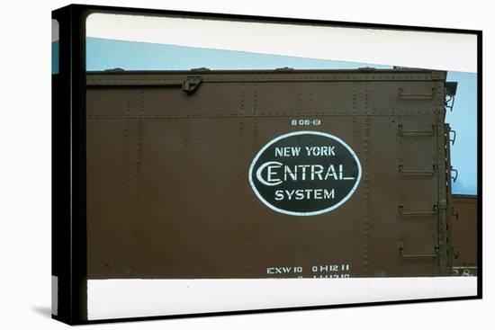 Railroad Box Car Showing the Logo of the New York Central Railroad-Walker Evans-Stretched Canvas