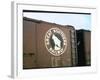 Railroad Box Car W. the Logo of the Great Northern Railway-null-Framed Photographic Print