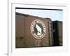 Railroad Box Car W. the Logo of the Great Northern Railway-null-Framed Photographic Print