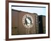 Railroad Box Car W. the Logo of the Great Northern Railway-null-Framed Photographic Print