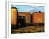 Railroad Box Cars Idle in Train Yard, Lit by Early Morning Sunlight-Walker Evans-Framed Photographic Print