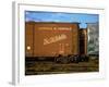 Railroad Box Cars, One with Logo of Louisville and Nashville Railroad and Name "The Old Reliable"-Walker Evans-Framed Photographic Print