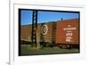 Railroad Box Cars with the Logos of the Atlantic Coast Line and Milwaukee Road Railroads-Walker Evans-Framed Photographic Print