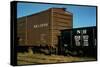 Railroad Box Cars-Walker Evans-Stretched Canvas