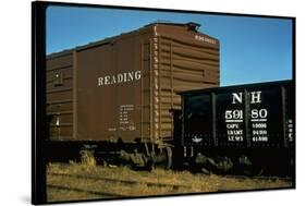 Railroad Box Cars-Walker Evans-Stretched Canvas