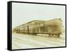 Railroad Boxcar, Chicago-Milwaukee-St. Paul Line, Circa 1920s-Marvin Boland-Framed Stretched Canvas