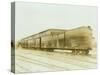 Railroad Boxcar, Chicago-Milwaukee-St. Paul Line, Circa 1920s-Marvin Boland-Stretched Canvas