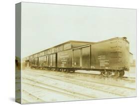 Railroad Boxcar, Chicago-Milwaukee-St. Paul Line, Circa 1920s-Marvin Boland-Stretched Canvas