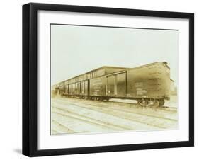 Railroad Boxcar, Chicago-Milwaukee-St. Paul Line, Circa 1920s-Marvin Boland-Framed Giclee Print