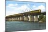 Railroad Bridge, Green Bay, Wisconsin-null-Mounted Art Print