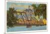 Railroad Bridge, Omaha, Nebraska-null-Mounted Art Print