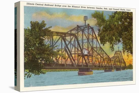 Railroad Bridge, Omaha, Nebraska-null-Stretched Canvas