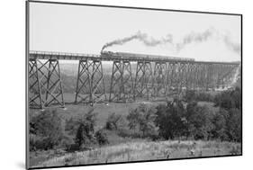 Railroad Bridge over the Demoines River-null-Mounted Art Print