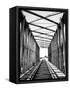 Railroad Bridge: Red River-null-Framed Stretched Canvas