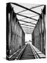 Railroad Bridge: Red River-null-Stretched Canvas