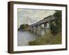 Railroad Bridge-Claude Monet-Framed Giclee Print