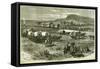 Railroad Building on the Great Plains, from 'Harper's Weekly', 17th July 1875-Alfred R. Waud-Framed Stretched Canvas