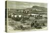 Railroad Building on the Great Plains, from 'Harper's Weekly', 17th July 1875-Alfred R. Waud-Stretched Canvas