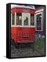 Railroad car at the train depot park in Issaquah, Washington, USA-Janis Miglavs-Framed Stretched Canvas