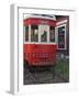 Railroad car at the train depot park in Issaquah, Washington, USA-Janis Miglavs-Framed Photographic Print