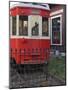 Railroad car at the train depot park in Issaquah, Washington, USA-Janis Miglavs-Mounted Photographic Print