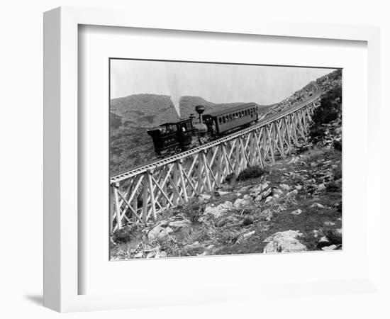 Railroad Climbing Mount Washington-Henry G. Peabody-Framed Photographic Print